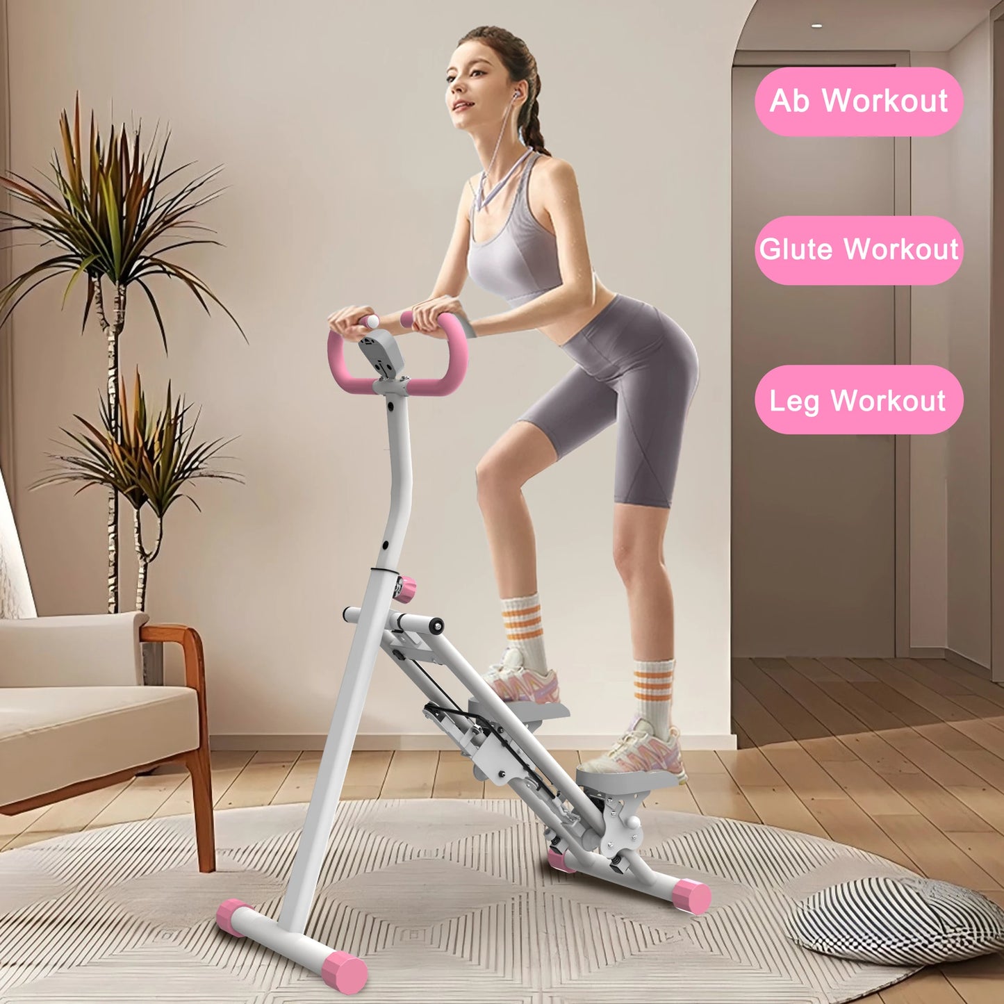 330lbs Stair Stepper Climber Machine with Handlebar