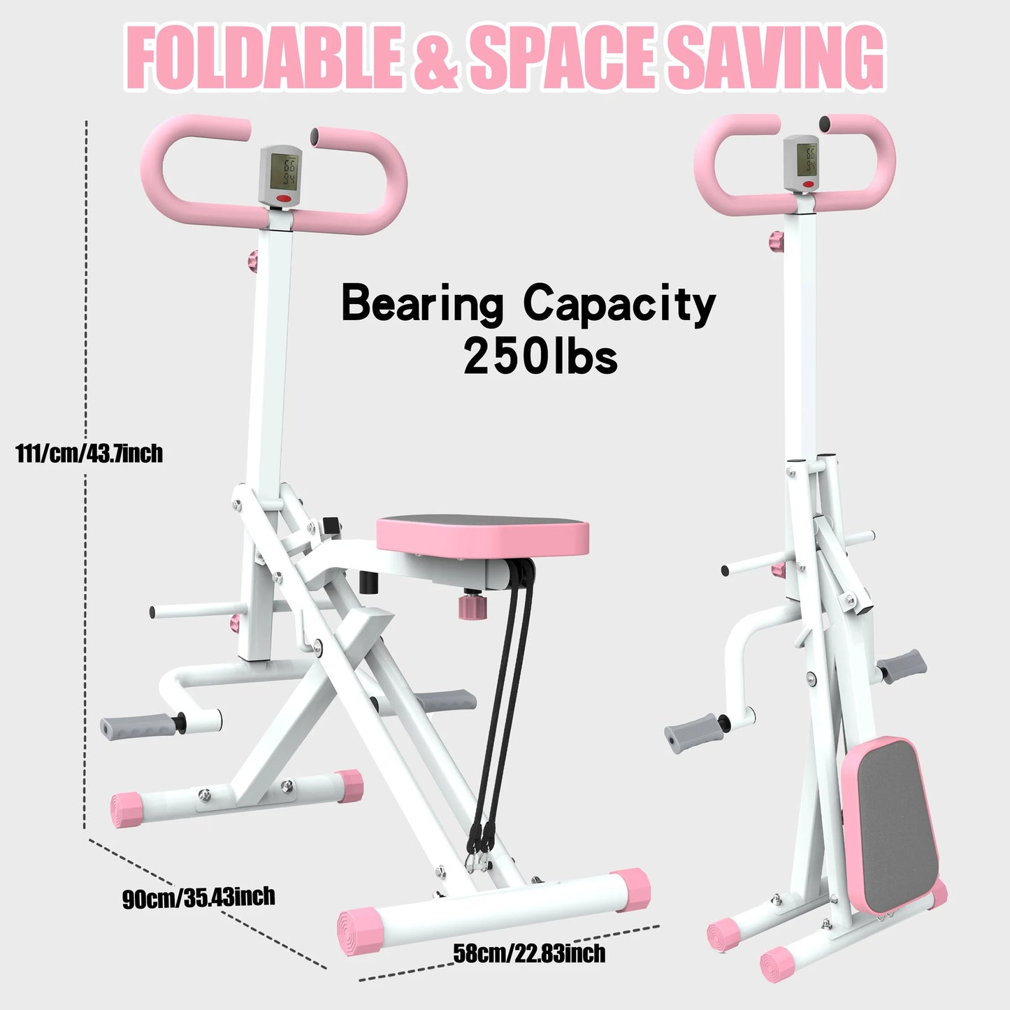 Squat machine, abdominal back/leg buttocks