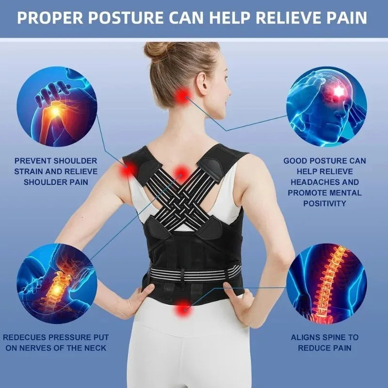Back Shoulders Support Posture Corrector for men and women