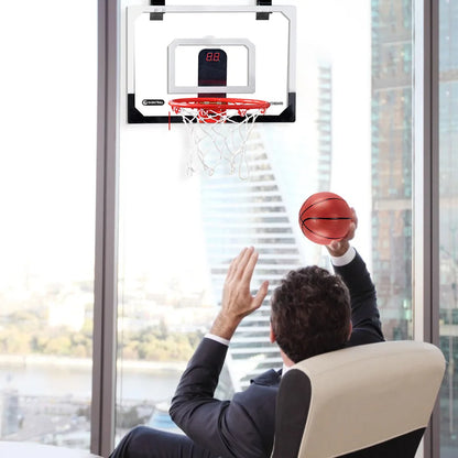 Toy Door Basketball Hoops with Electronic Scoreboard