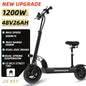 1200W-6000W Dual Motor E-Scooter  11" Off Road Tire