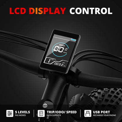 26" Fat Tire Mountain Bike 31mph  Electric Dirt Bike