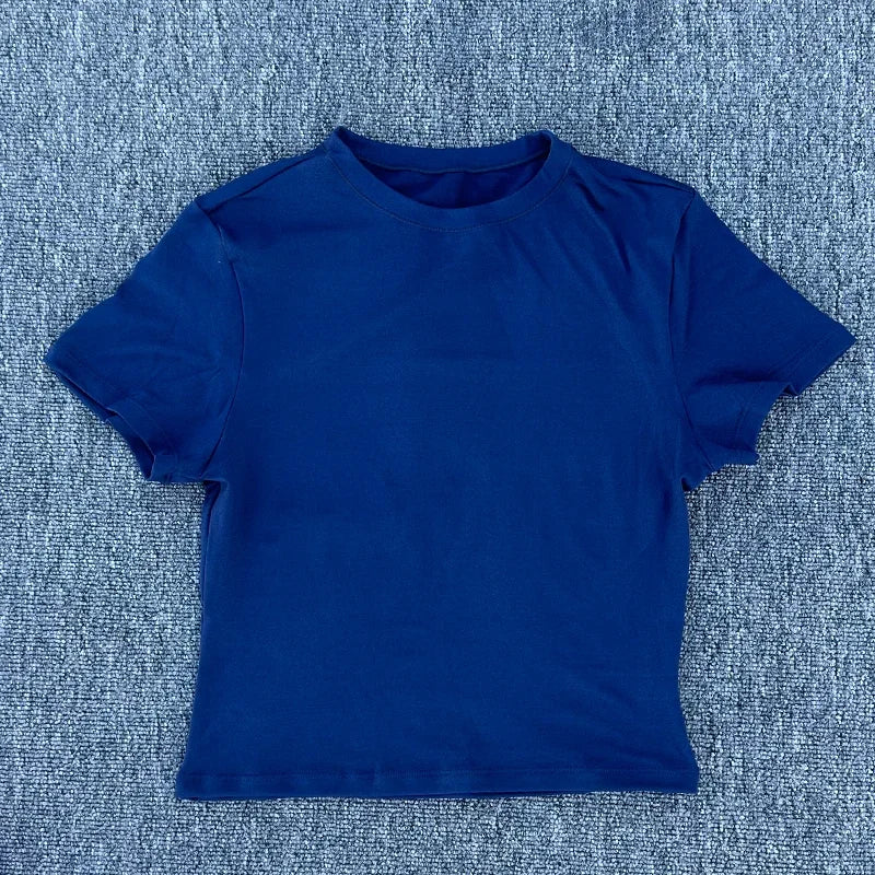 Women's Short Sleeved Yoga T-shirt for Fitness