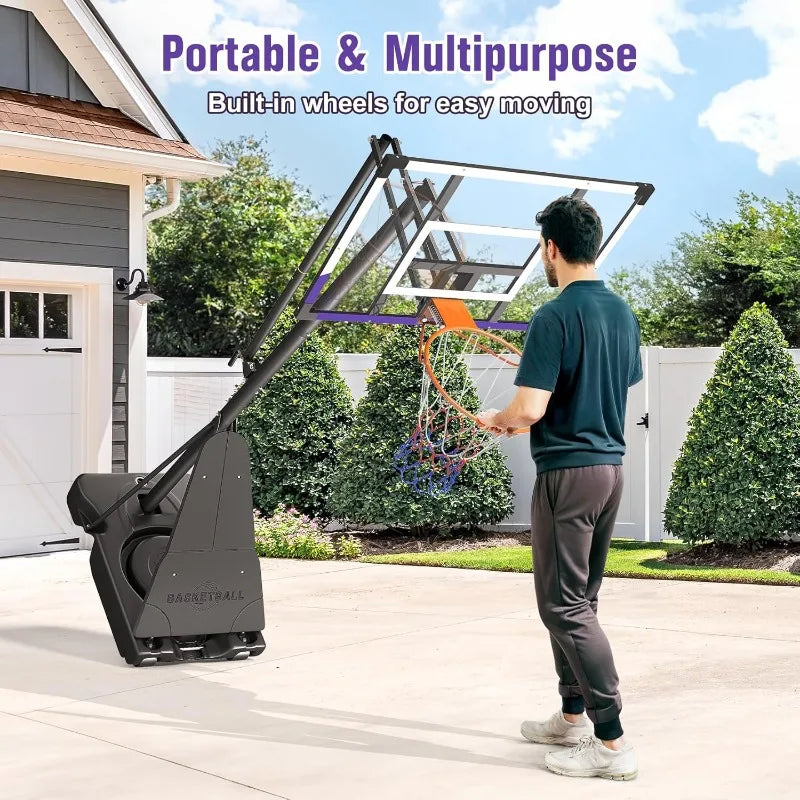 10FT Adjustable Basketball Hoop for Kids,Teens Youth Adults