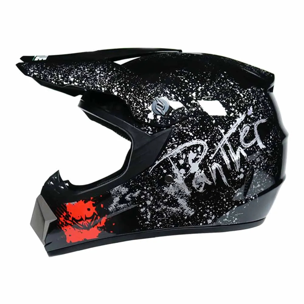 Motocross Helmets Purple Track Full face wear resistant