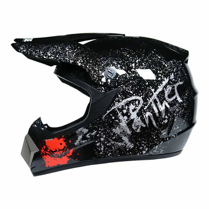 Motocross Helmets Purple Track Full face wear resistant