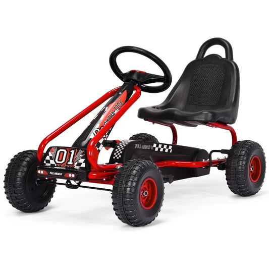 Costzon Go Kart for Kids,  & Non-Slip Wheels