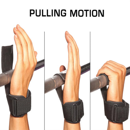 Double Layer Leather Wrist Strap for Deadlift and Powerlifting