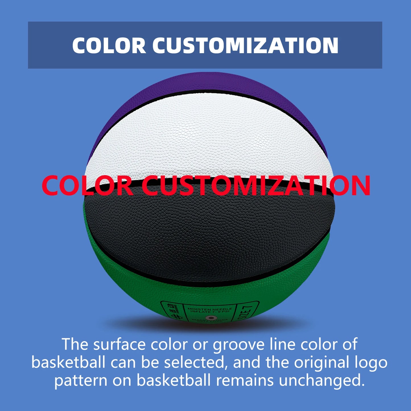 Customized Basketballs Size 7 Leather Wear-Resistant Game Training