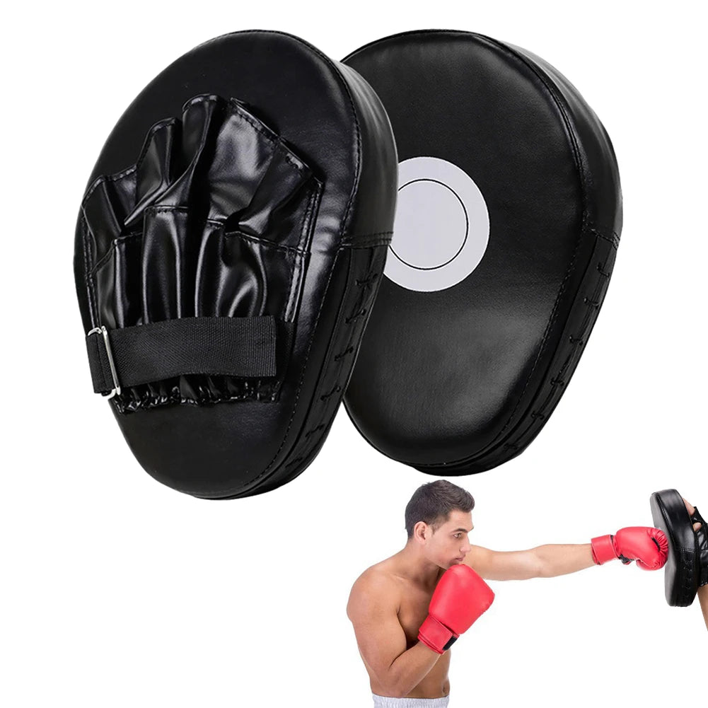 Leather Punching Mitts Breathable Boxing Pad for Martial Arts Training