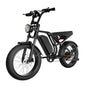 Electric Bike Motor, 32MPH Top Speed, 80-Mile Range, Removable Battery