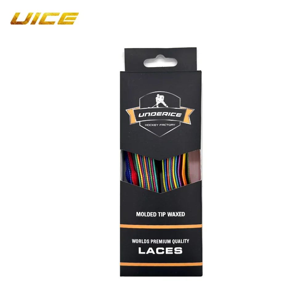 Hockey Skate Laces Braid Reinforced Waxed Tip