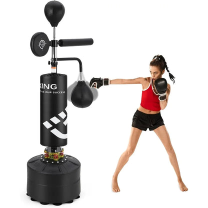 5 in 1 Adjustable Height Punching Bag with Stand