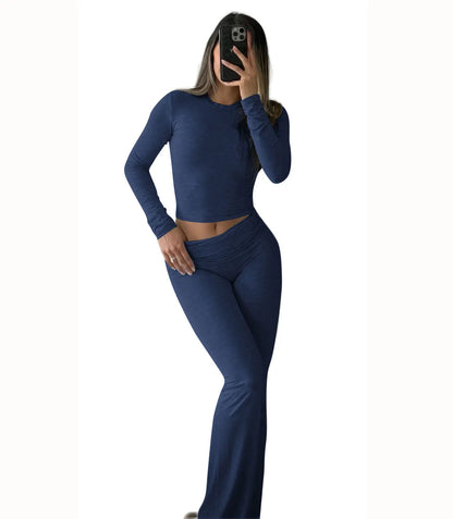 Women's Two-Piece Set Long-Sleeve Activewear