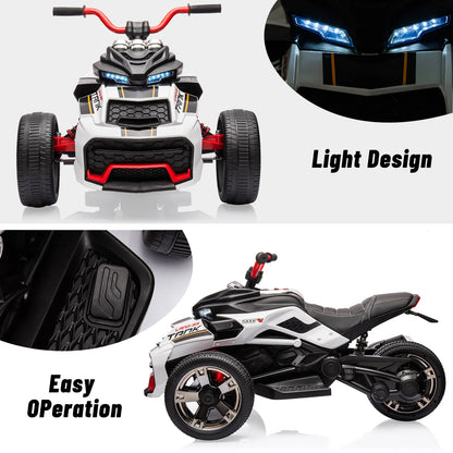 Kids ATV, 3 Wheeler Motor Tricycle Rechargeable Battery-Powered