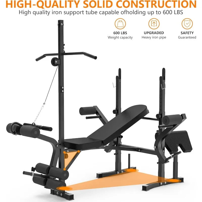 Multi-Function Bench Press Set for Full Body Workout