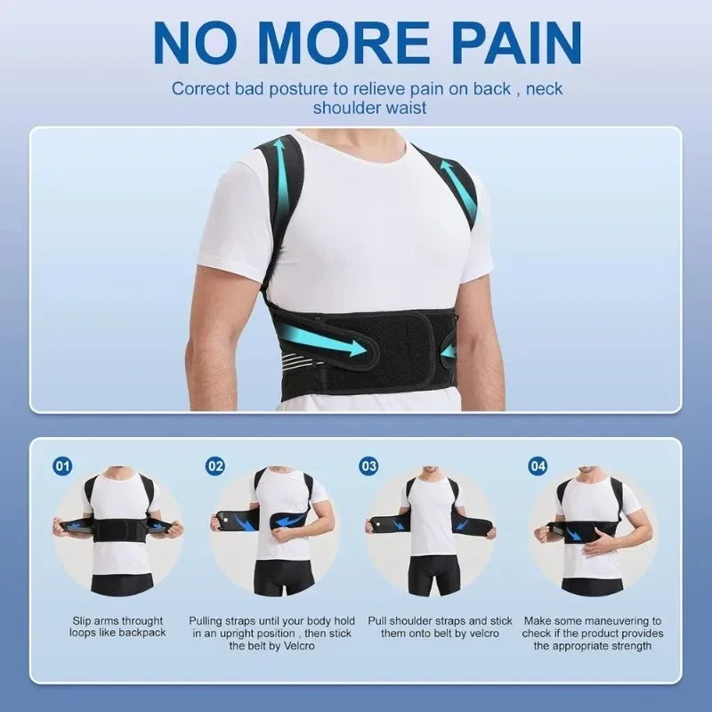Back Shoulders Support Posture Corrector for men and women