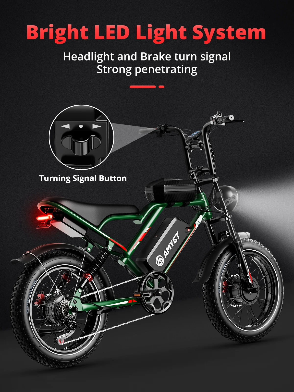 Adults  2000W Dual Motor  20" Electric E Bikes Mountain Moped