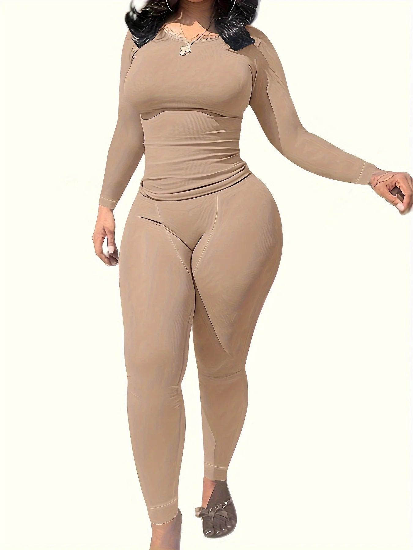 Women Clothing Long sleeves  and Leggings Set Exercise wear