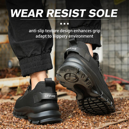 Soft-soled, comfortable, anti-smash, anti-puncture safety shoes