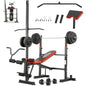 Adjustable Weight Bench with Lat Pulldown and Leg Extension