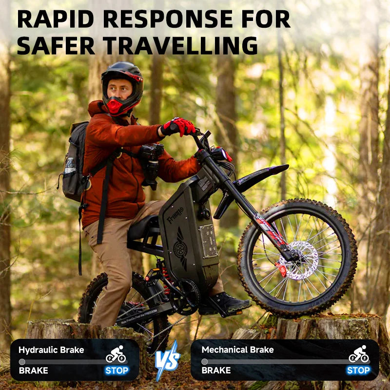Electric Motorcycles Gearless Motors Speed 85Kmh Off Road MTB Ebike