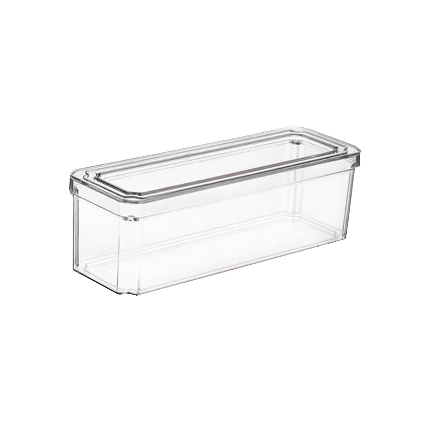 Refrigerator Storage Box With Lid Transparent