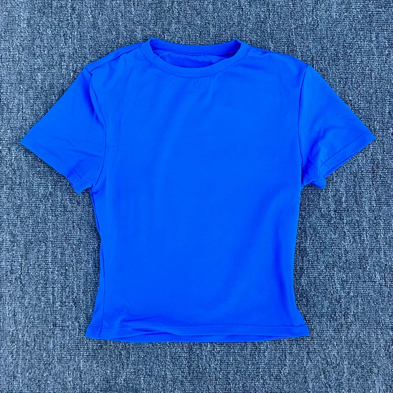 Women's Short Sleeved Yoga T-shirt for Fitness