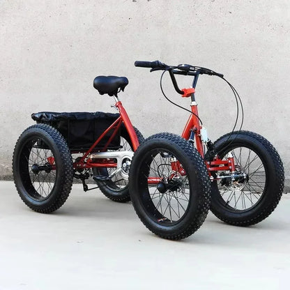 20inch cargo bike fat tire 4 wheel bicycle