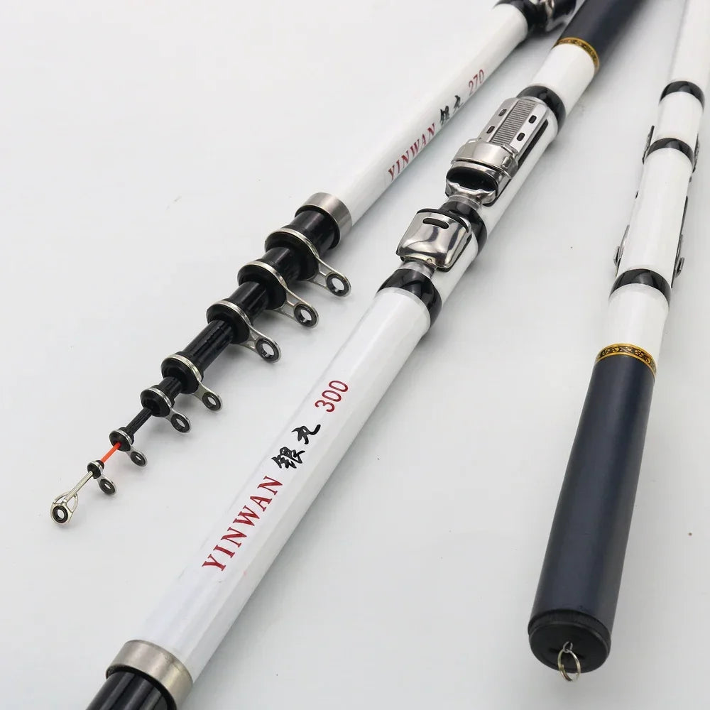 Carbon Fiber Spinning Fishing Rod Telescopic Mini Pole