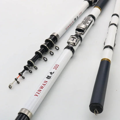 Carbon Fiber Spinning Fishing Rod Telescopic Mini Pole