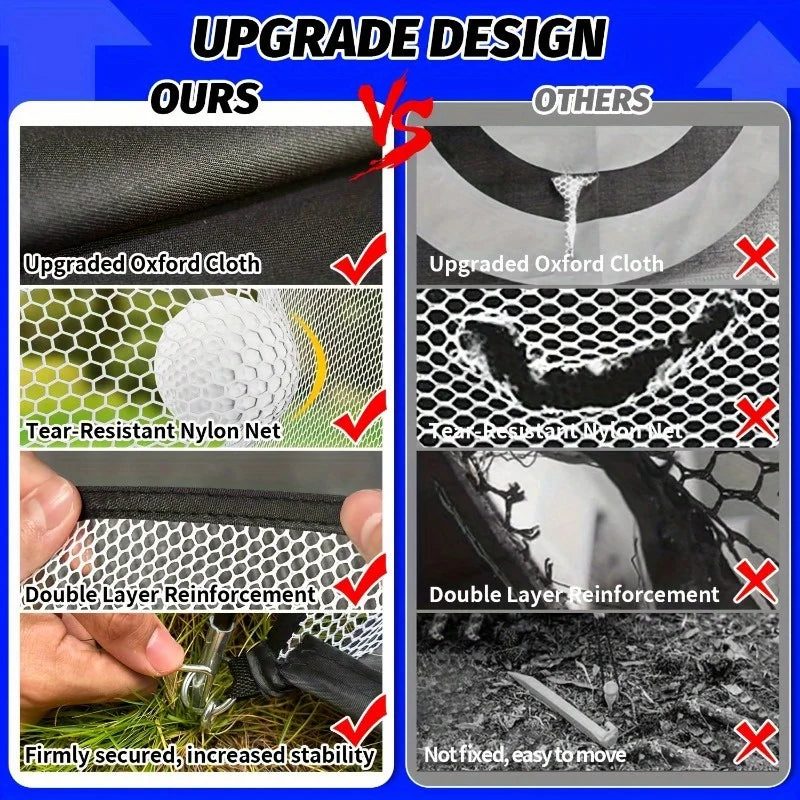 Deluxe Golf Practice Net, 10x7 ft Deluxe
