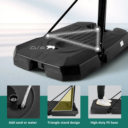 Portable Basketball Hoop 44 inch Adjustable 7 ft. 6 in..10 ft.