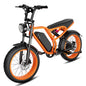 Electric Bike Motor, 32MPH Top Speed, 80-Mile Range, Removable Battery