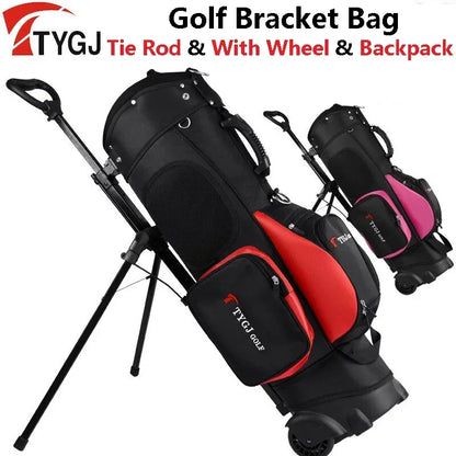 Golf Rack Bag with Wheel Wear, Portable Backpack