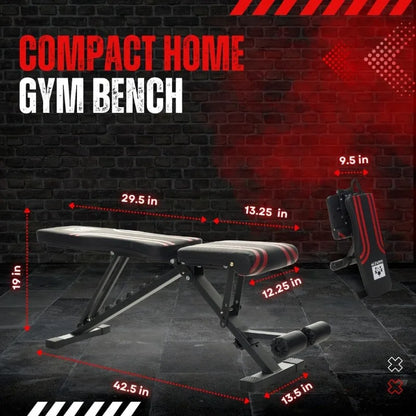 Adjustable Weight Bench - Professional Grade Equipment for Full Body Workout