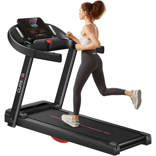 265 LBS Capacity folding treadmill with pulse sensor