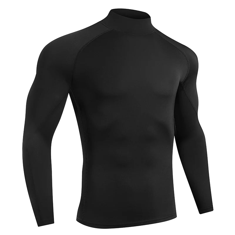 Men Running T shirt Quick Dry Bodybuilding Long Sleeve Compression Top