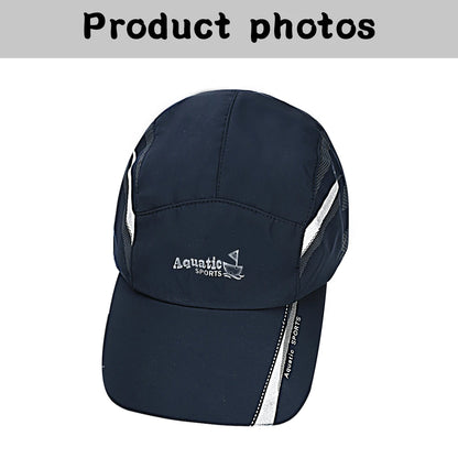 2 Pcs Fashionable Quick-drying Baseball Caps Sweatproof