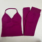 Women Backless Tank Tops High Waist Scrunch Gym Suit