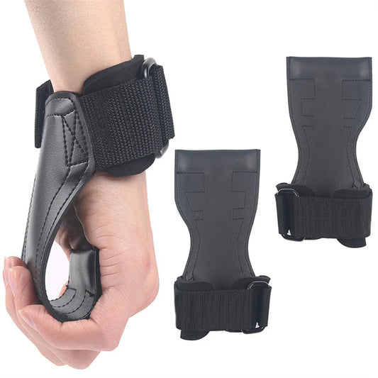 Double Layer Leather Wrist Strap for Deadlift and Powerlifting