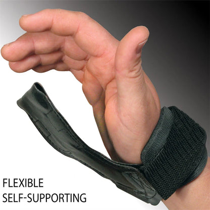 Double Layer Leather Wrist Strap for Deadlift and Powerlifting
