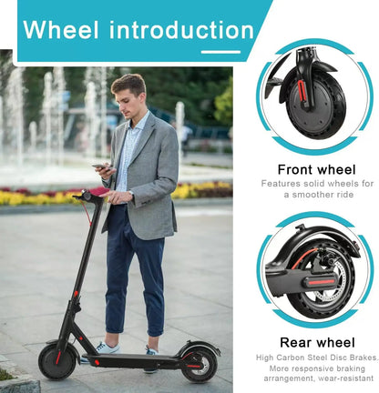 Foldable Waterproof Adult Electric Scooter 8.5Inches Explosion-Proof Tire