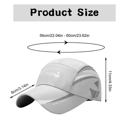 2 Pcs Fashionable Quick-drying Baseball Caps Sweatproof