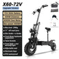 1200W-6000W Dual Motor E-Scooter  11" Off Road Tire