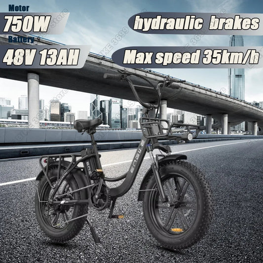 Fat Tire 140km Mileage Mountain Electric Bike
