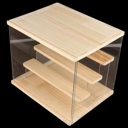 Clear Acrylic Display Case Countertop Box Organizer Stand Dustproof Showcase