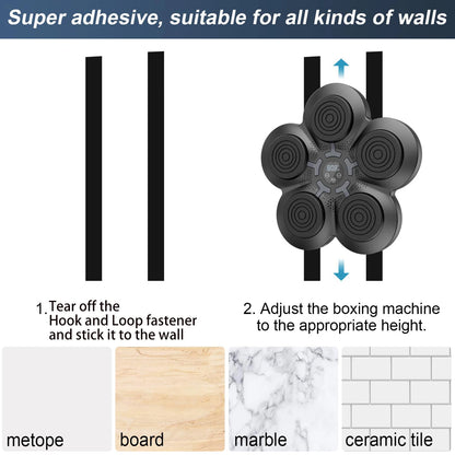 Smart Music Boxing Trainer with LED Screen,Wall-Mounted