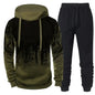 Men's Camouflage Sporty Suit (Jacket + Pants) Set - 3D Ink Printing