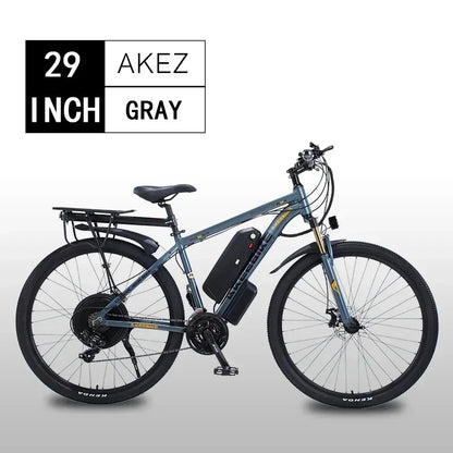 Detachable 13Ah Battery Electric Bike 60 Mile Range Dual Disc Brake Alloy